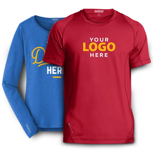Custom printed performance t-shirts