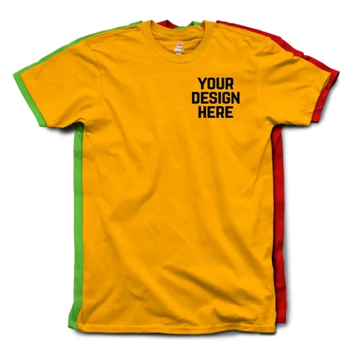 Custom printed short sleeve t-shirts