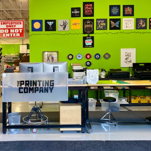 The Printing Company front desk in Kent, WA