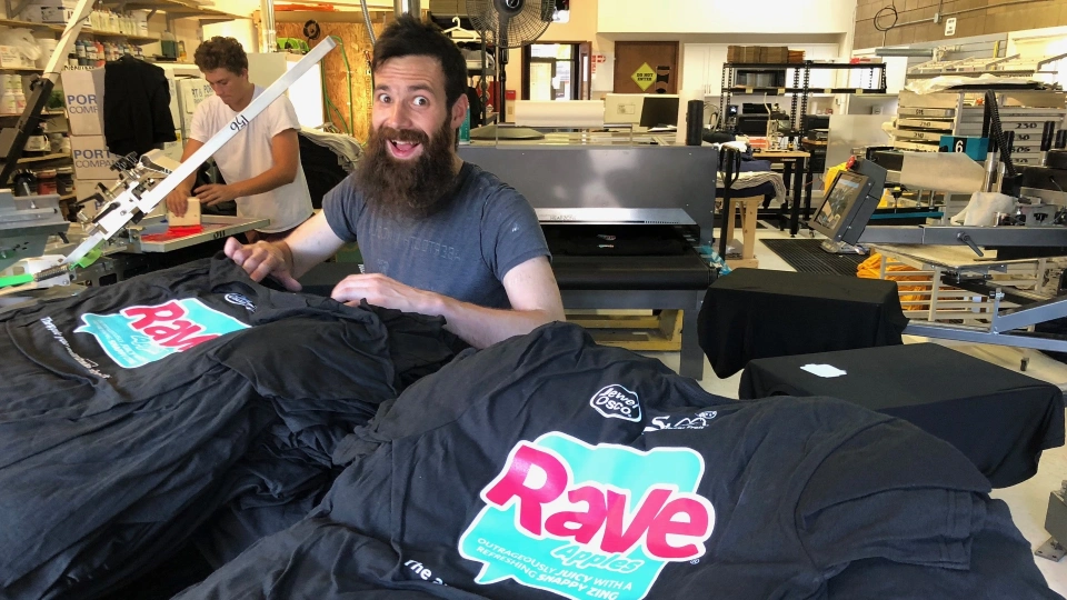Custom printed rave t-shirts